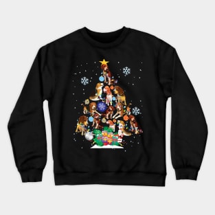 Beagles Christmas tree for Beagles dogs lovers.. Crewneck Sweatshirt